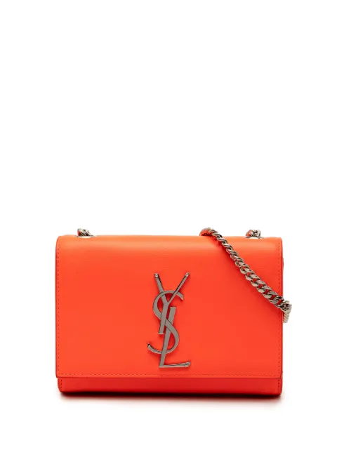 Saint Laurent Pre-Owned 2014 Small Leather Monogram Kate crossbody bag Orange 1PZ6SNSJR7VOE9BU
