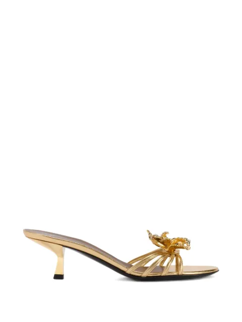Giuseppe Zanotti orchid-motif sandals Gold E600007001