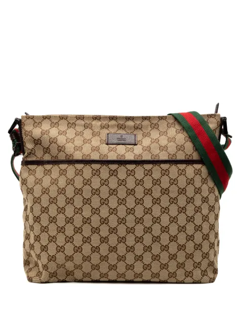 Gucci Pre-Owned 2000-2015 GG Canvas Web crossbody bag Brown 67OMNRDN414ZX2OO