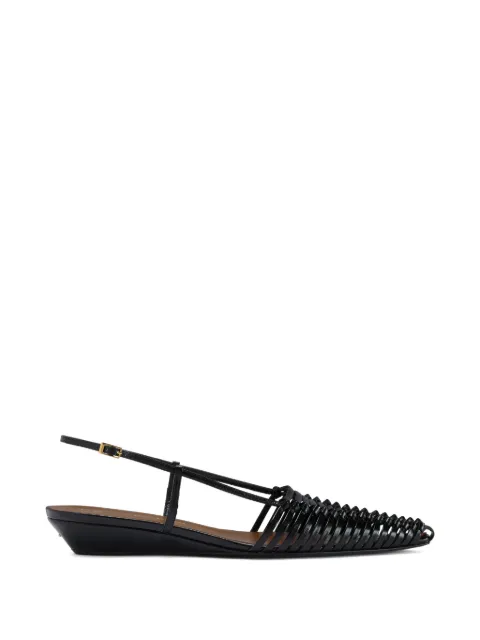 Giuseppe Zanotti Jane Ballerina braided leather pumps Black E650001003
