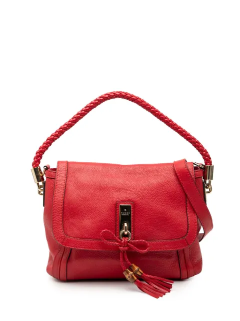 Gucci Pre-Owned 2000-2015 Leather Bella satchel Red DK9D45V40QKHMMAD