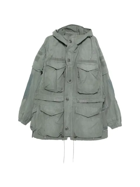 Maison Margiela hooded multi-pocket coat Grey S50AM0653M35685