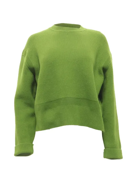 Bottega Veneta Pre-Owned english ribbed-knit sweater Green NAPPUUSCL640417W