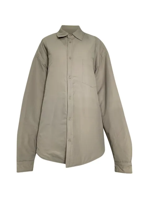 The Frankie Shop padded button-up overshirt Neutrals NAPPUUSCL457049W