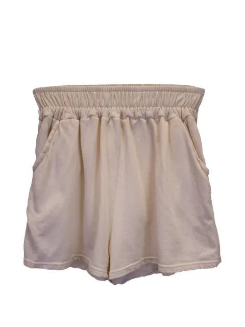 The Frankie Shop cotton ribbed shorts Neutrals NAPPUUSCL366803W