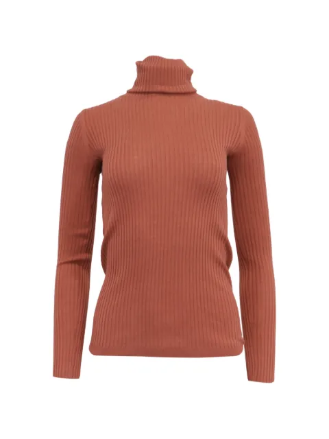 Theory ribbed rolled-neck sweater Orange GILTPUUSCL640370W