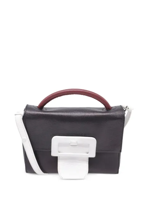 Maison Martin Margiela Pre-Owned buckle detail leather tote bag Black GILTPUUSBA642946W