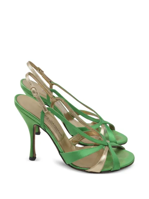 Dolce & Gabbana Pre-Owned strappy heeled sandals Green NAPPUUSSH640441W