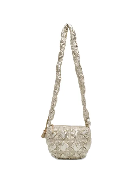 CARLYN Poing quilted cross body bag Gold H7310101000D0
