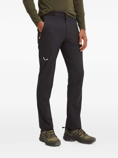 Salewa logo-print performance trousers Black 28702