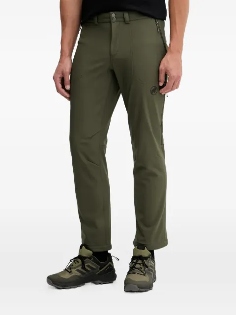 Mammut logo-print performance trousers Green 102101380