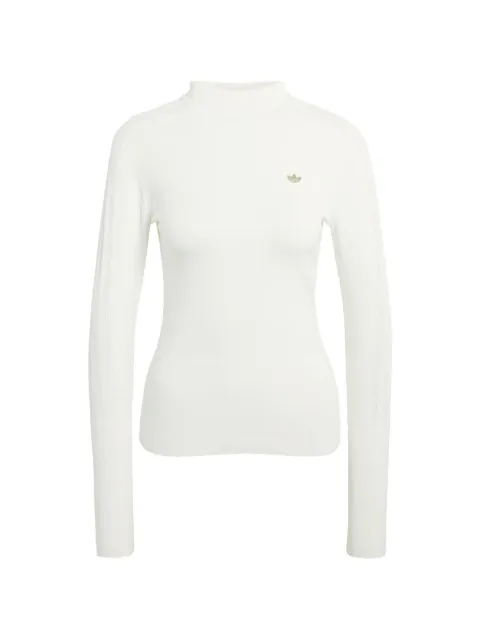 adidas Originals tonal logo hoodie White KE1302