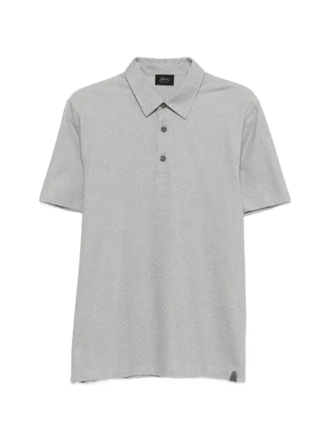 Brioni buttoned polo shirt Grey UJSZ0LPA627