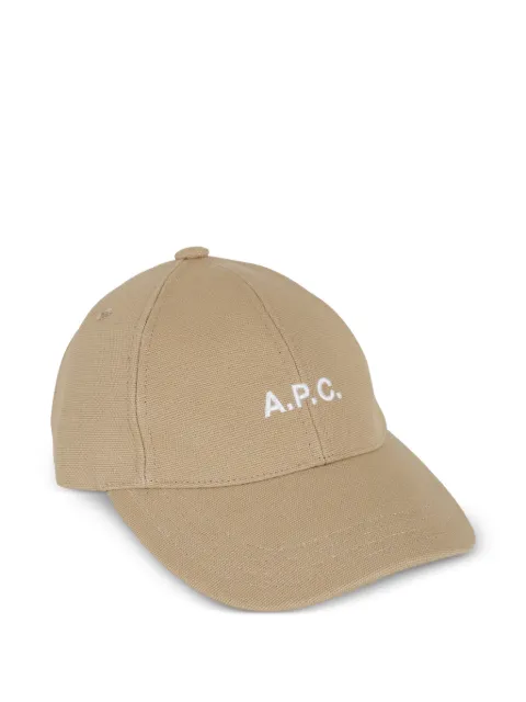 A.P.C. Charlie logo-embroidered cap Neutrals COGYXM24069
