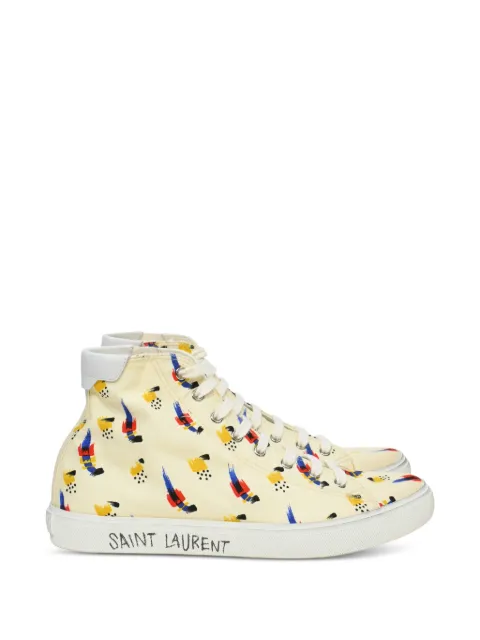 Saint Laurent Pre-Owned mid-top printed sneakers Neutrals MRPPUHKSH463479M