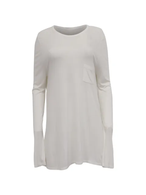 Pre-Owned Alexander Wang pocket long-sleeve T-shirt White NAPPUUSCL641723W