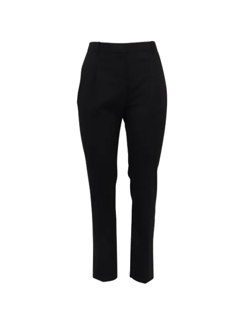 Valentino Garavani Pre-Owned High-Rise slim-fit trousers Black GILTPUUSCL640378W