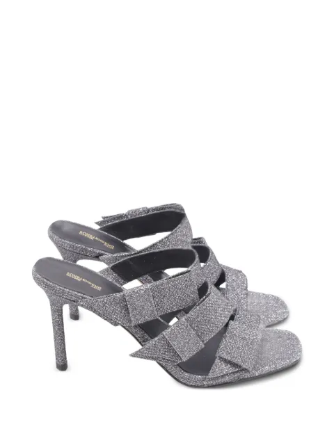 Diane Von Furstenberg Vintage metallic heeled sandals Grey GILTPUUSSH635522W