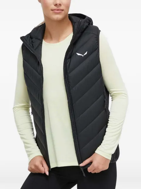 Salewa Fanes Sarner hooded quilted-pattern gilet Black 28026