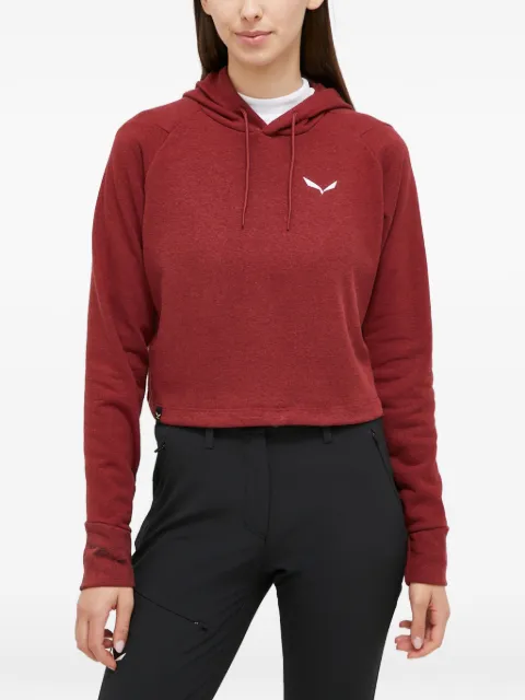 Salewa logo-detail hoodie Red 28548