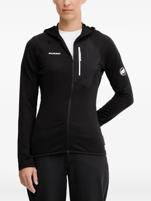 Mammut hooded zip-up top Black 101405551