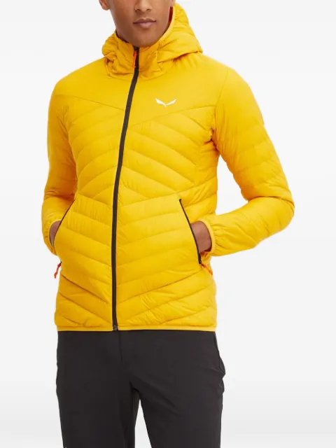 Salewa Brenta hooded quilted jacket Yellow 27883