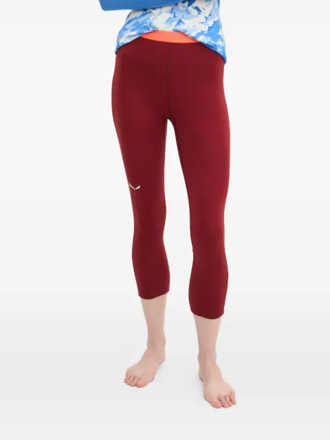 Salewa logo-detail leggings Red 28210