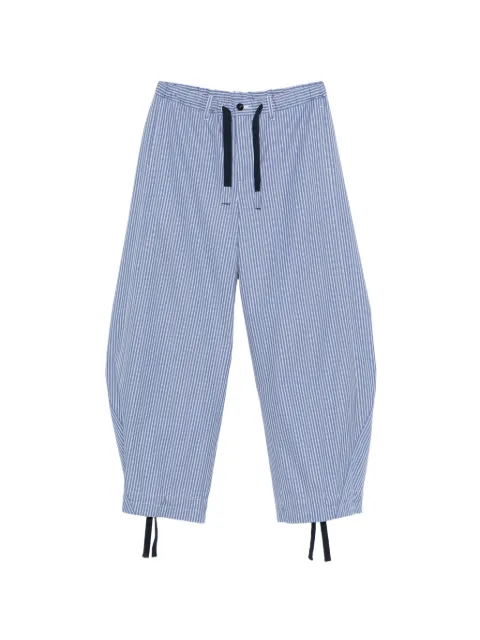 sacai striped drawstring trousers Blue 2603936M