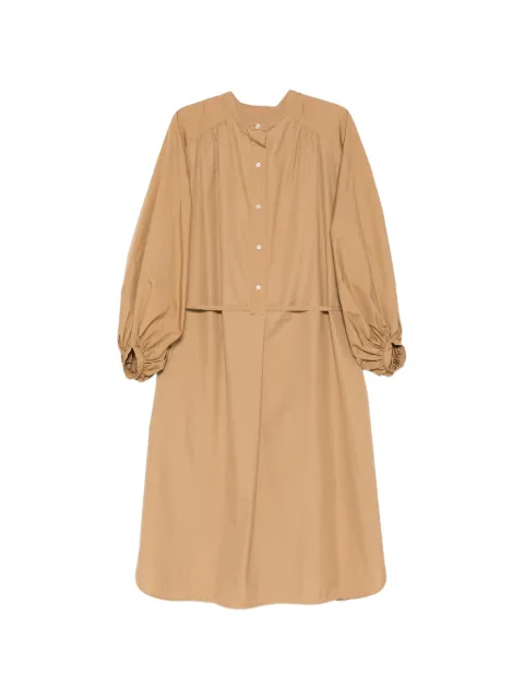 LouLou de Saison gathered sleeve dress Neutrals VITTIDUNE