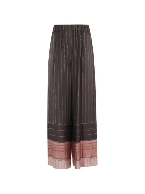 Alysi striped trousers Brown 116133P6063098
