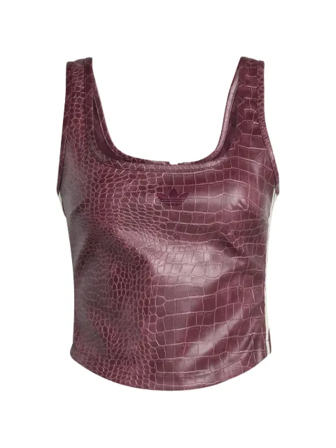adidas crocodile-effect corset Red KD8786