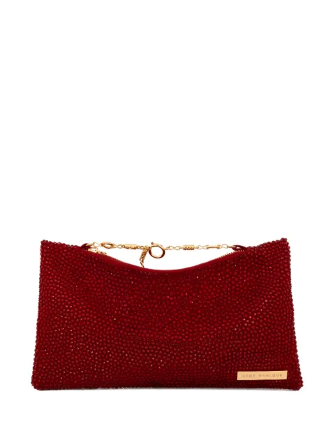 Gemy Maalouf crystal-embellished clutch bag Red GMAC267763CL1