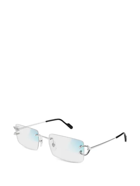 Cartier Eyewear C-motif rectangle-frame sunglasses Silver CT0488S001