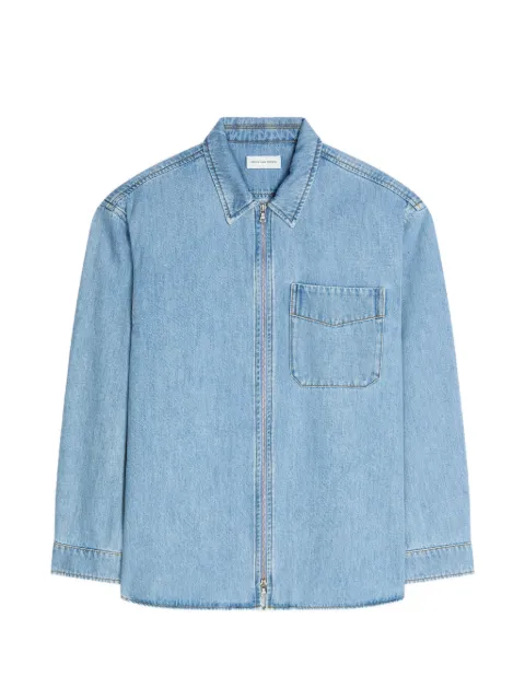 DRIES VAN NOTEN zipped shirt Blue 2610207753385