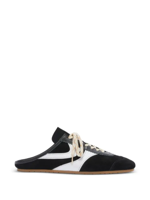 DRIES VAN NOTEN suede sneaker mules Black 2610217450126