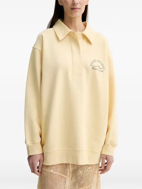 STAND STUDIO collared graphic top Yellow 664568505