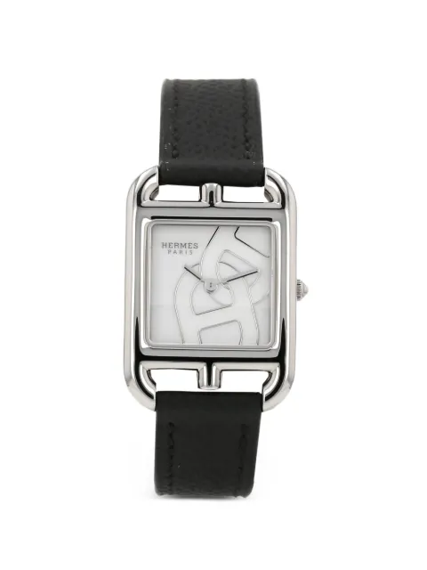Hermès Pre-Owned 2010s 31mm Cape Cod canned crown watch Black 426790