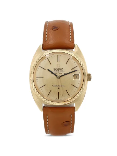 OMEGA 1960s 35mm Constellation barrel case watch Gold 425959
