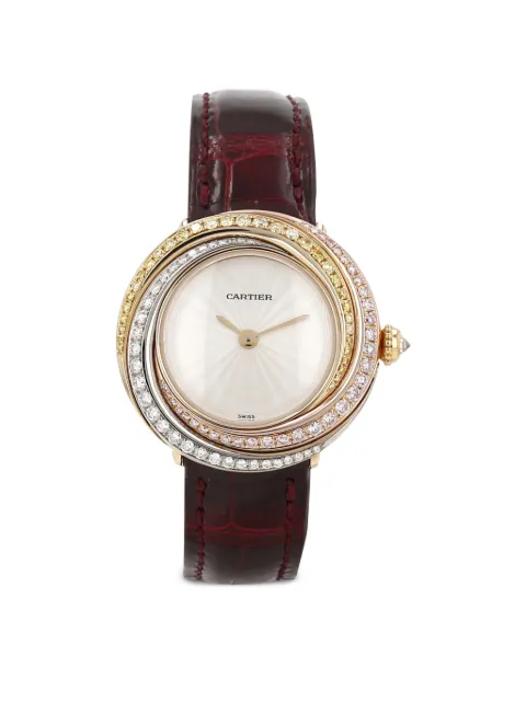 Cartier 23mm 2000s Trinity 3 Golds folding clasp watch Red 425096