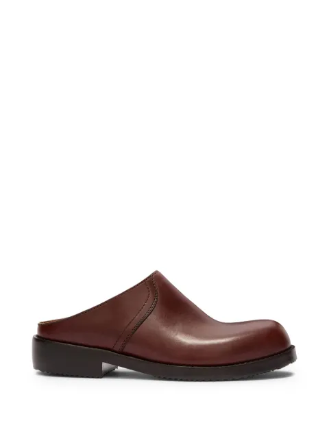 DRIES VAN NOTEN leather clogs Brown 2610217050105