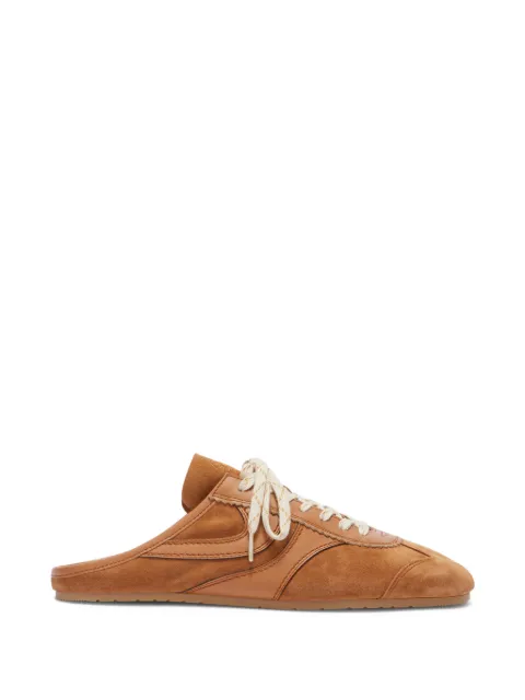 DRIES VAN NOTEN suede sneaker mules Brown 2610217450126