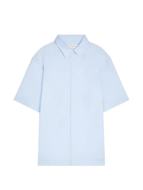 DRIES VAN NOTEN short-sleeve cotton shirt Blue 2610207003314