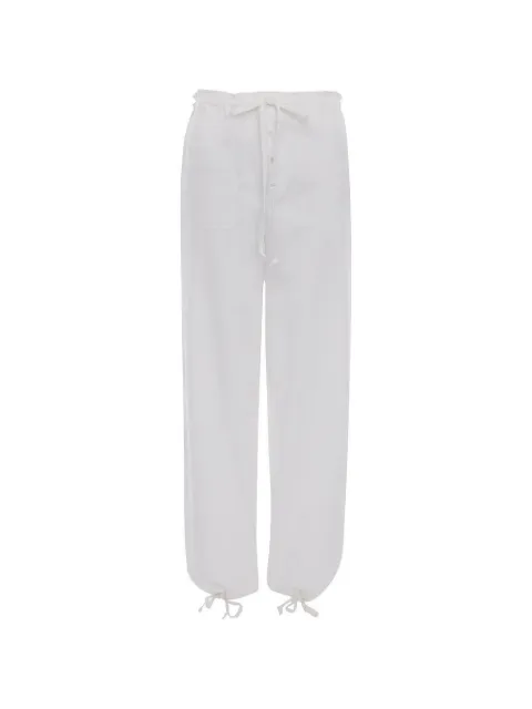 Victoria Beckham drawstrings straight trousers White 1126WTR006981A