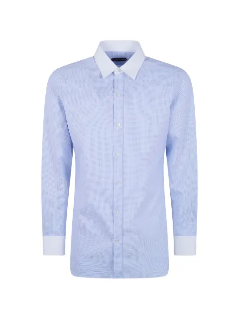 TOM FORD collared shirt Blue HLBA04C0020