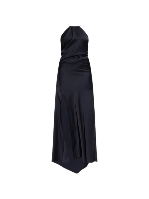 Victoria Beckham chain halter gown Blue 1126WDR007037A