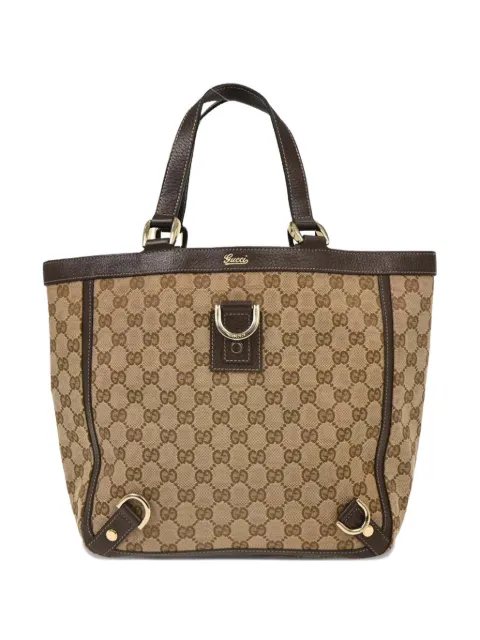 Gucci Pre-Owned 1990-2000s Abbey d-ring tote bag Neutrals 154326