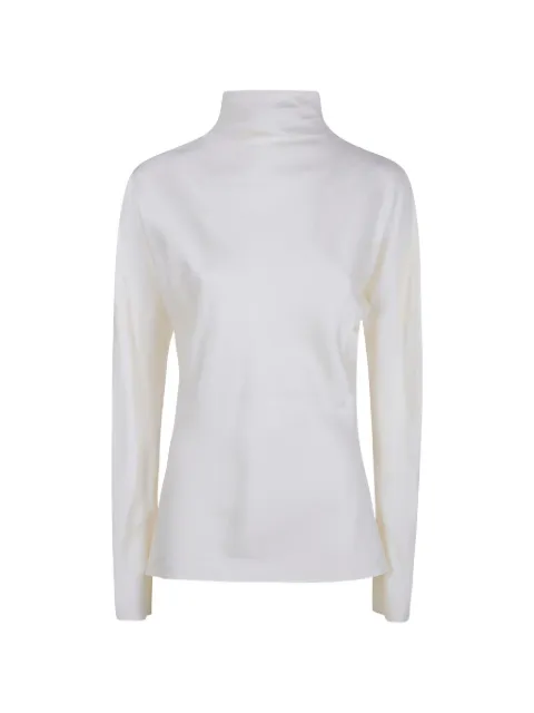 Róhe high-neck button-fastening blouse Neutrals 41820099PL