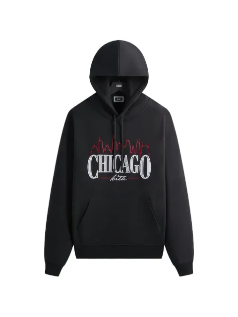 KITH Chicago Nelson graphic hoodie Black KHM033925001