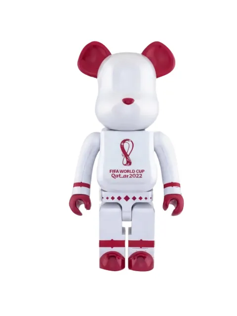 MEDICOM TOY x FIFA World Cup Qatar 2022 Bearbrick figurine White MEDI3039