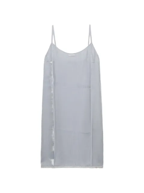 Prada flared spaghetti-straps slip dress Grey ST6205SOOO158Q